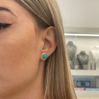 Σκουλαρίκια με τιρκουάζ Σκουλαρίκια με τιρκουάζ