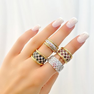 Δαχτυλίδι με ρουμπίνια και ζιρκόν Δαχτυλίδι με ρουμπίνια και ζιρκόν