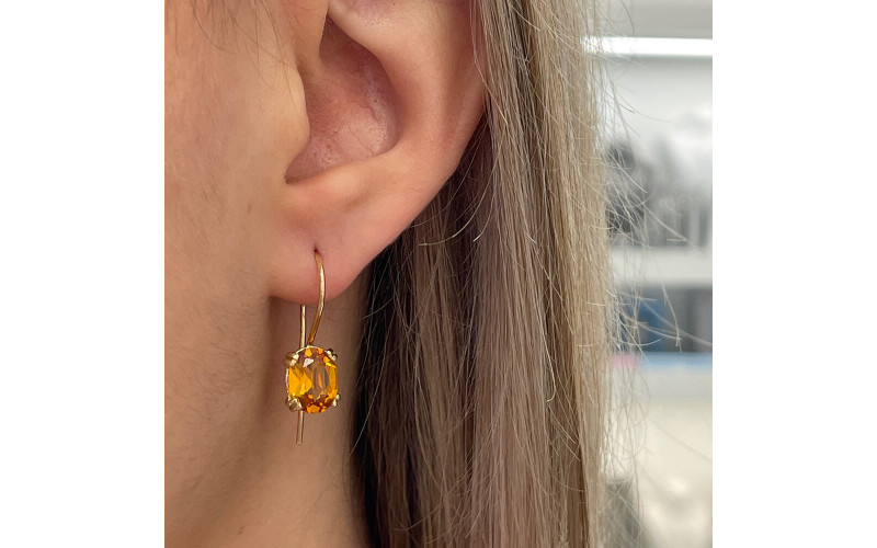 Σκουλαρίκια με Citrine Σκουλαρίκια με Citrine