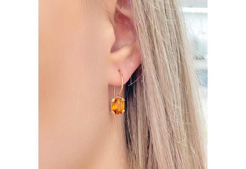 Σκουλαρίκια με Citrine Σκουλαρίκια με Citrine