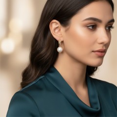 Σκουλαρίκια μαργαριτάρια διαμάντια