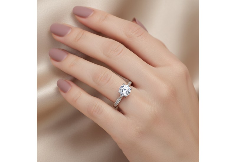 Δαχτυλίδι μονόπετρο 108352