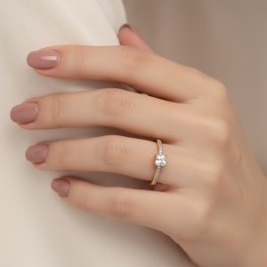 Δαχτυλίδι μονόπετρο 108423