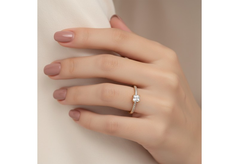 Δαχτυλίδι μονόπετρο 108423