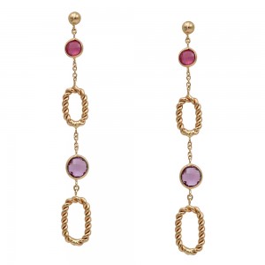 Σκουλαρίκια με τουρμαλίνη