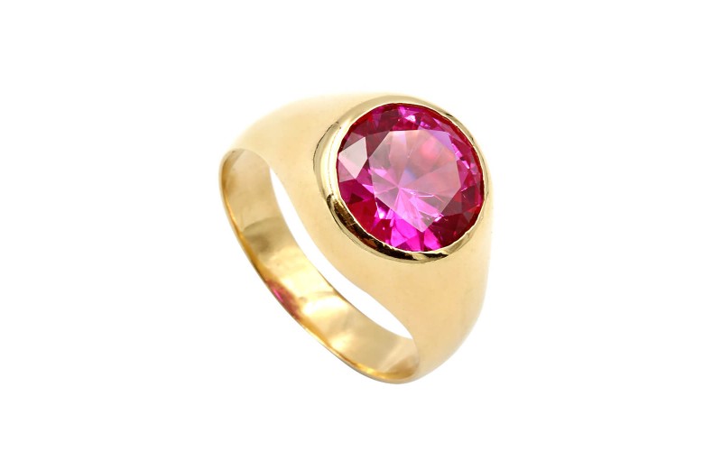 Δαχτυλίδι με ροζ Ζιρκόν