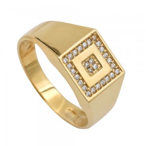 Δαχτυλίδι με ζιρκόν Δαχτυλίδι με ζιρκόν